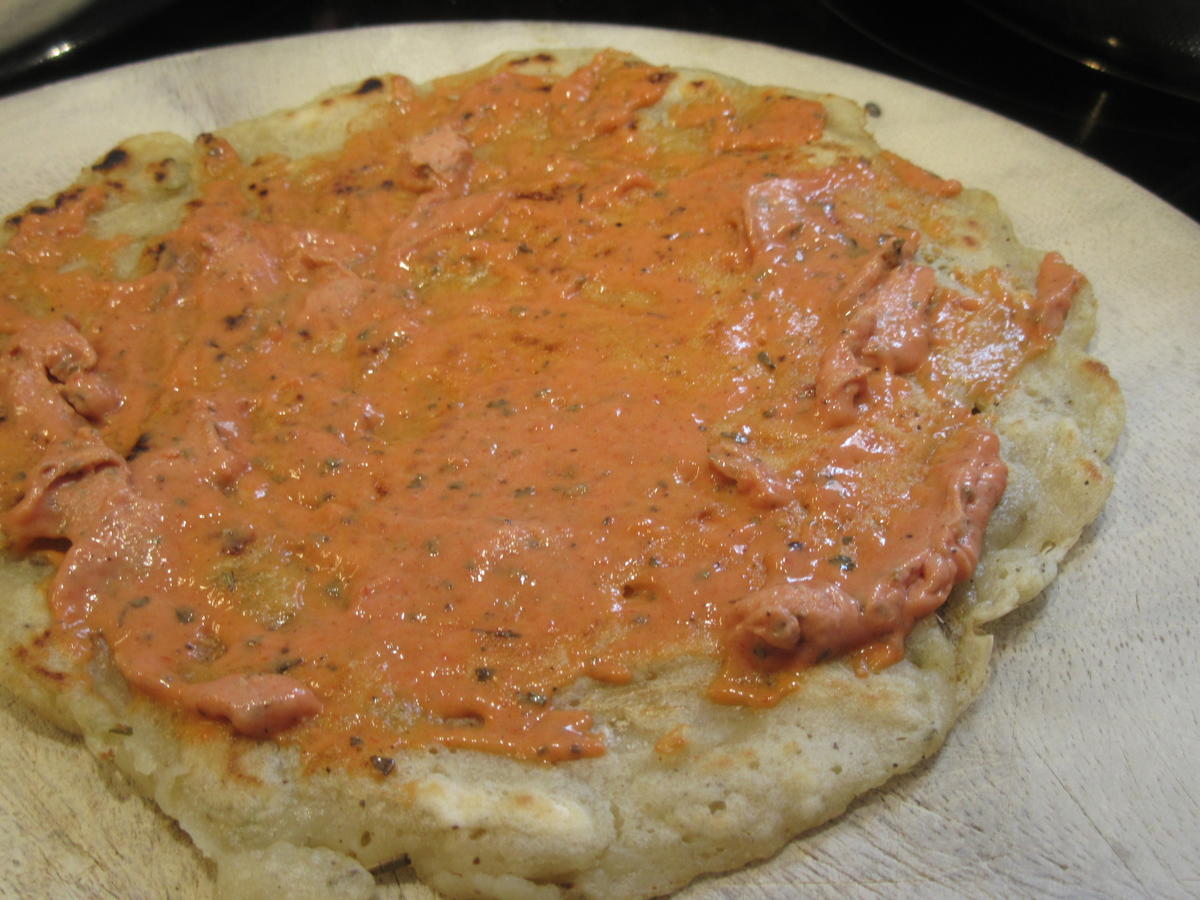 Pfannkuchen: Hefepfannkuchen "Pizzastyle" mit Gemüsefüllung - Rezept - Bild Nr. 5488