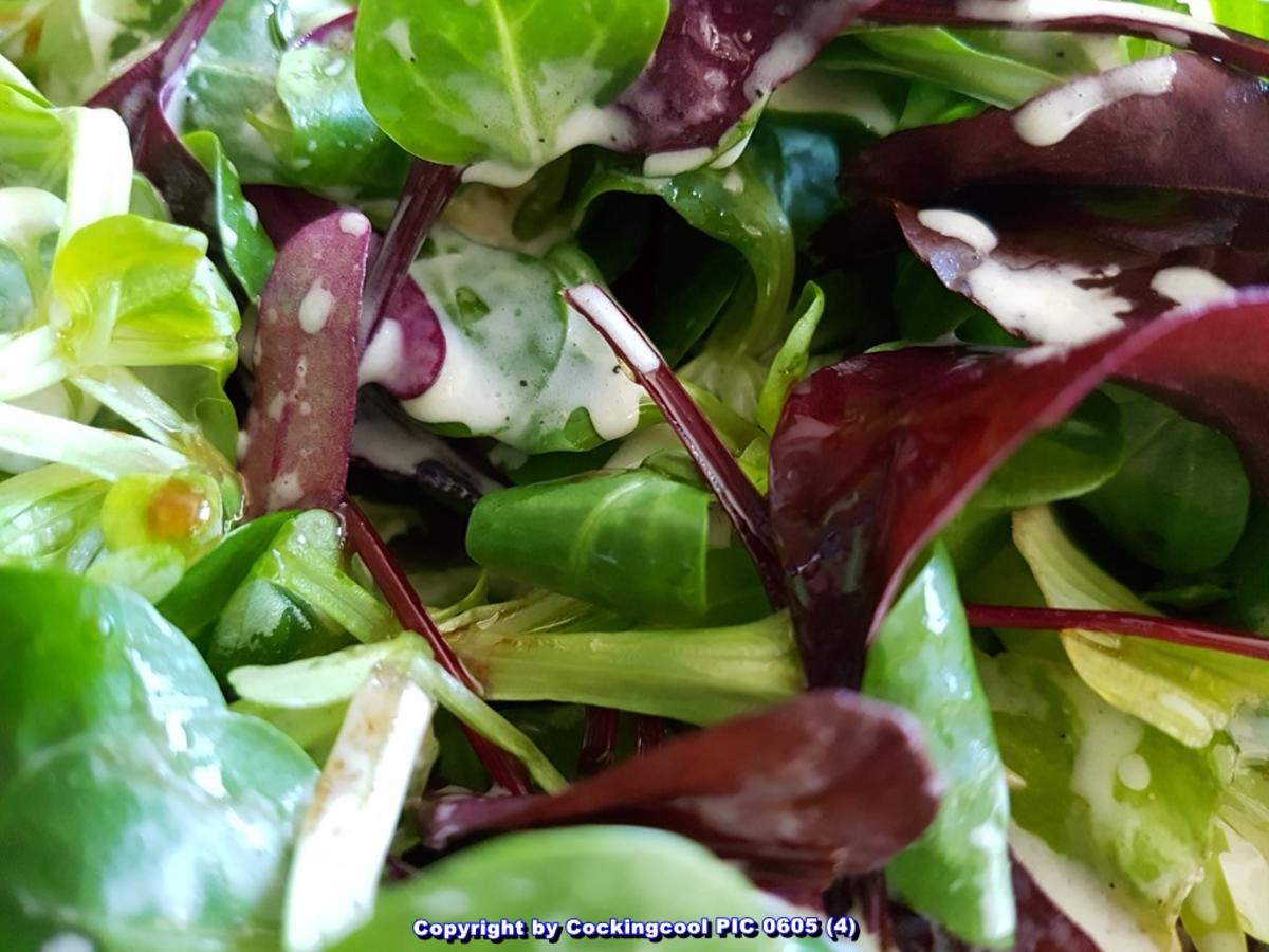 Bunt gemischter Frühjahrs Salat mit süss-saurem Dressing - Rezept - Bild Nr. 6