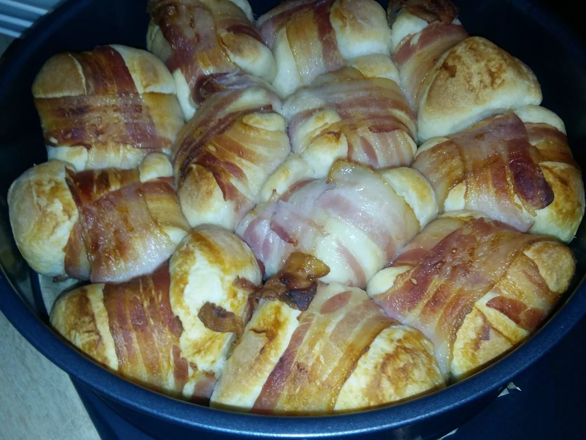 Brötchen im Speckmantel - Rezept - Bild Nr. 2