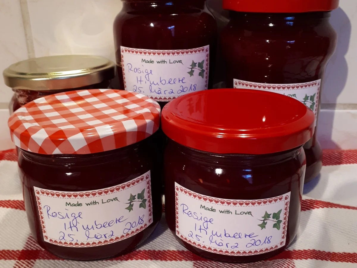 Rezept: Marmelade: Rosige Himbeere Bild Nr. 5487 Marmelade: Rosige Himbeere - Rezept - Bild Nr. 5487