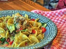 Pasta mit Hähnchenbrust und Spitzpaprika in Weinbrandsauce - Rezept - Bild Nr. 2