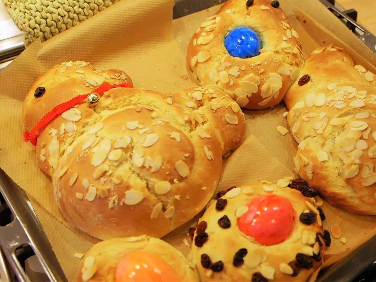 Hefezopf, Osternest und Hefe-Häschen - Rezept - Bild Nr. 5511