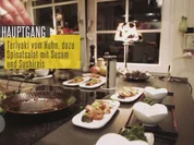 Teriyaki vom Huhn, Sesam-Spinatsalat, Reis mit schwarzem Sesam - Rezept - Bild Nr. 2