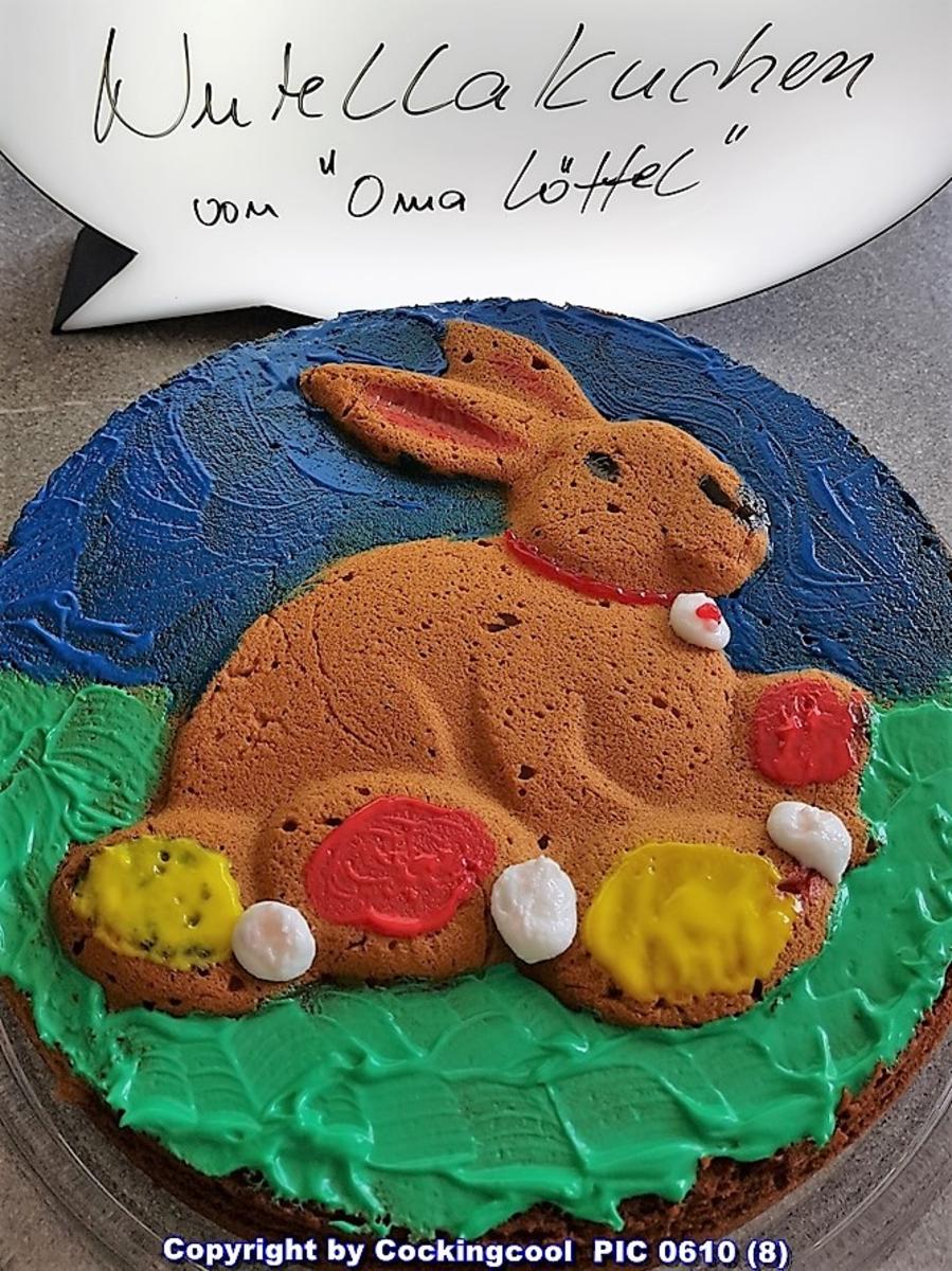 "Rodon"  Schoko-Vanillekuchen mit Hasenmotiv zu Ostern - Rezept - Bild Nr. 5520