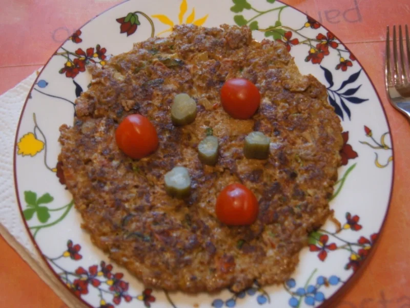 Pikantes Omelett mit Rinderhack - Rezept - Bild Nr. 5521