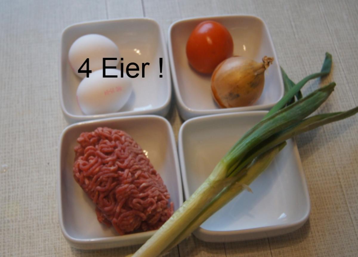 Pikantes Omelett mit Rinderhack - Rezept - Bild Nr. 5523