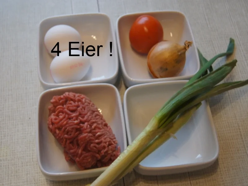 Pikantes Omelett mit Rinderhack - Rezept - Bild Nr. 5523