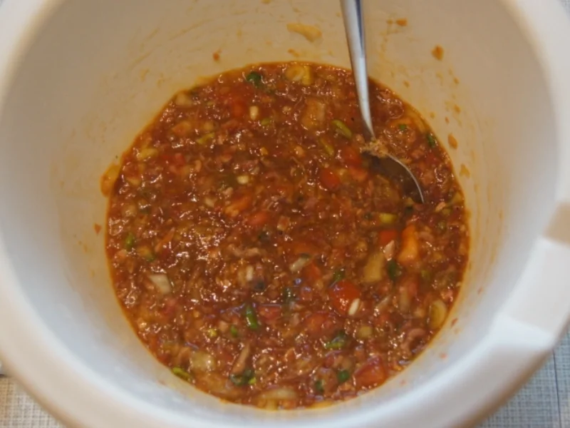 Pikantes Omelett mit Rinderhack - Rezept - Bild Nr. 5524