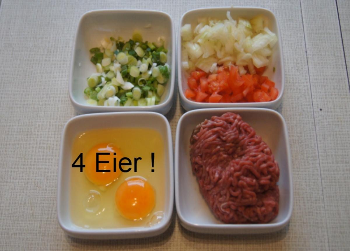 Pikantes Omelett mit Rinderhack - Rezept - Bild Nr. 5525