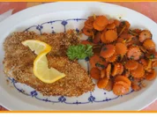 Sesamscholle mit Honig-Möhrenblüten - Rezept - Bild Nr. 5521