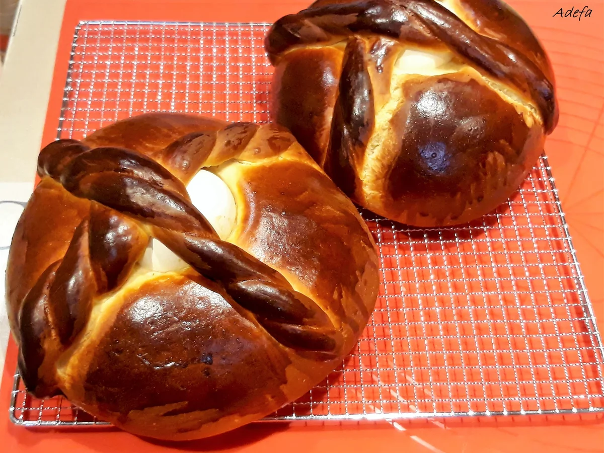 Folar de Páscoa ~ Osterkorb - Rezept - Bild Nr. 5528