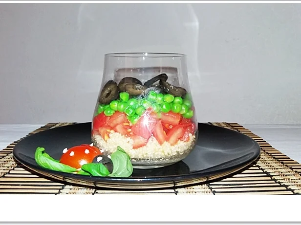 Rezept: Schichtsalat im Glas auch ➯ zum Mitnehmen Bild Nr. 5562 Schichtsalat im Glas auch ➯ zum Mitnehmen - Rezept - Bild Nr. 5562