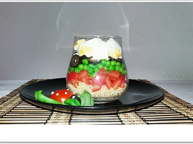 Rezept: Schichtsalat im Glas auch ➯ zum Mitnehmen Bild Nr. 5563 Schichtsalat im Glas auch ➯ zum Mitnehmen - Rezept - Bild Nr. 5563