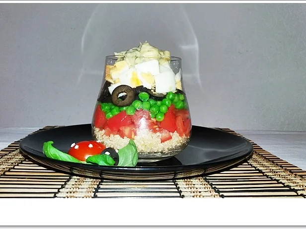 Rezept: Schichtsalat im Glas auch ➯ zum Mitnehmen Bild Nr. 5565 Schichtsalat im Glas auch ➯ zum Mitnehmen - Rezept - Bild Nr. 5565