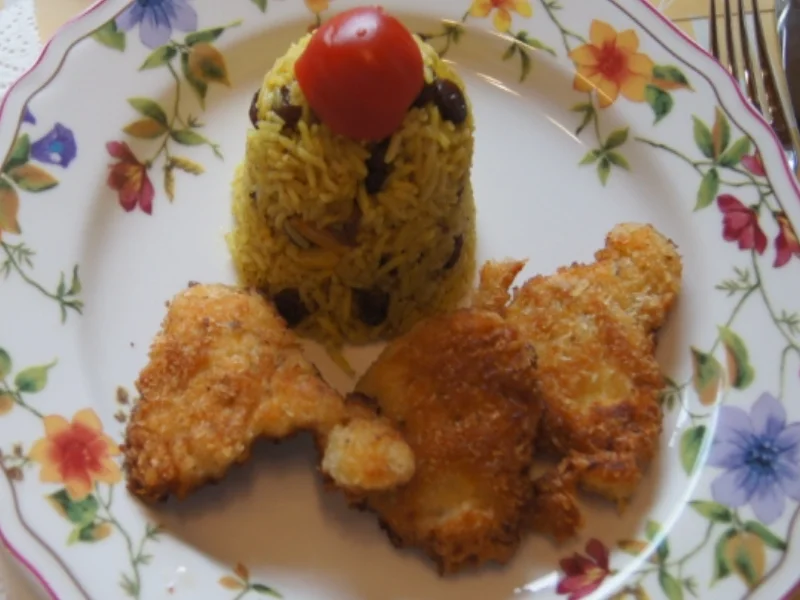 Indisches Reis-Pilaw mit Hähnchenbrustfiletschnitzelchen - Rezept - Bild Nr. 5578