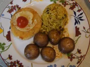 Rezept: Sellerieschnitzel mit herzhaften Champignons und Indisches Reis-Pilaw Bild Nr. 5586 Sellerieschnitzel mit herzhaften Champignons und Indisches Reis-Pilaw - Rezept - Bild Nr. 5586