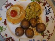 Rezept: Sellerieschnitzel mit herzhaften Champignons und Indisches Reis-Pilaw Bild Nr. 5586 Sellerieschnitzel mit herzhaften Champignons und Indisches Reis-Pilaw - Rezept - Bild Nr. 5586