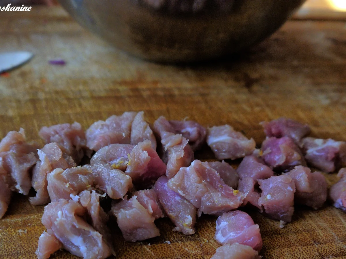 Feueriges Schweinefleisch-Gemüse-Sugo mit Pasta - Rezept - Bild Nr. 5591