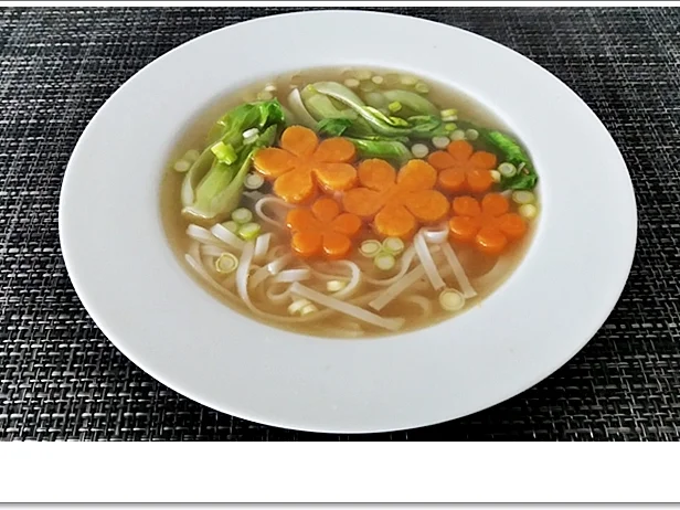 Pak Choi Suppe auf Hühnchenbrühe Basis - Rezept - Bild Nr. 5584