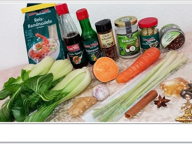 Pak Choi Suppe auf Hühnchenbrühe Basis - Rezept - Bild Nr. 5585