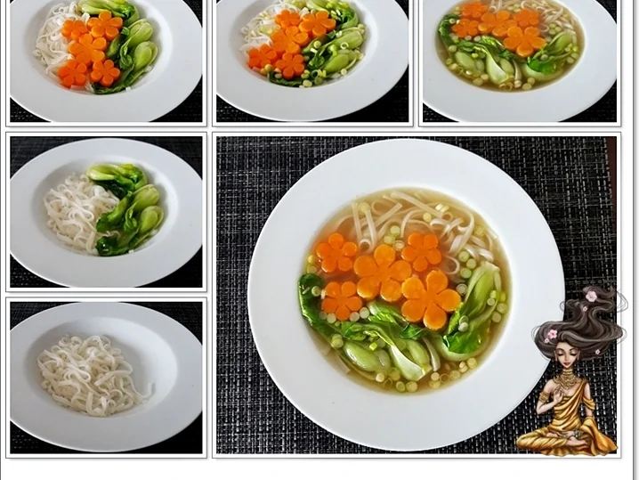 Pak Choi Suppe auf Hühnchenbrühe Basis - Rezept - Bild Nr. 5592