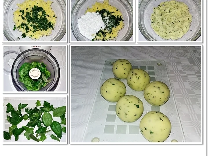 Kräuter-Klöße auf Bolognese-Sauce - Rezept - Bild Nr. 5593