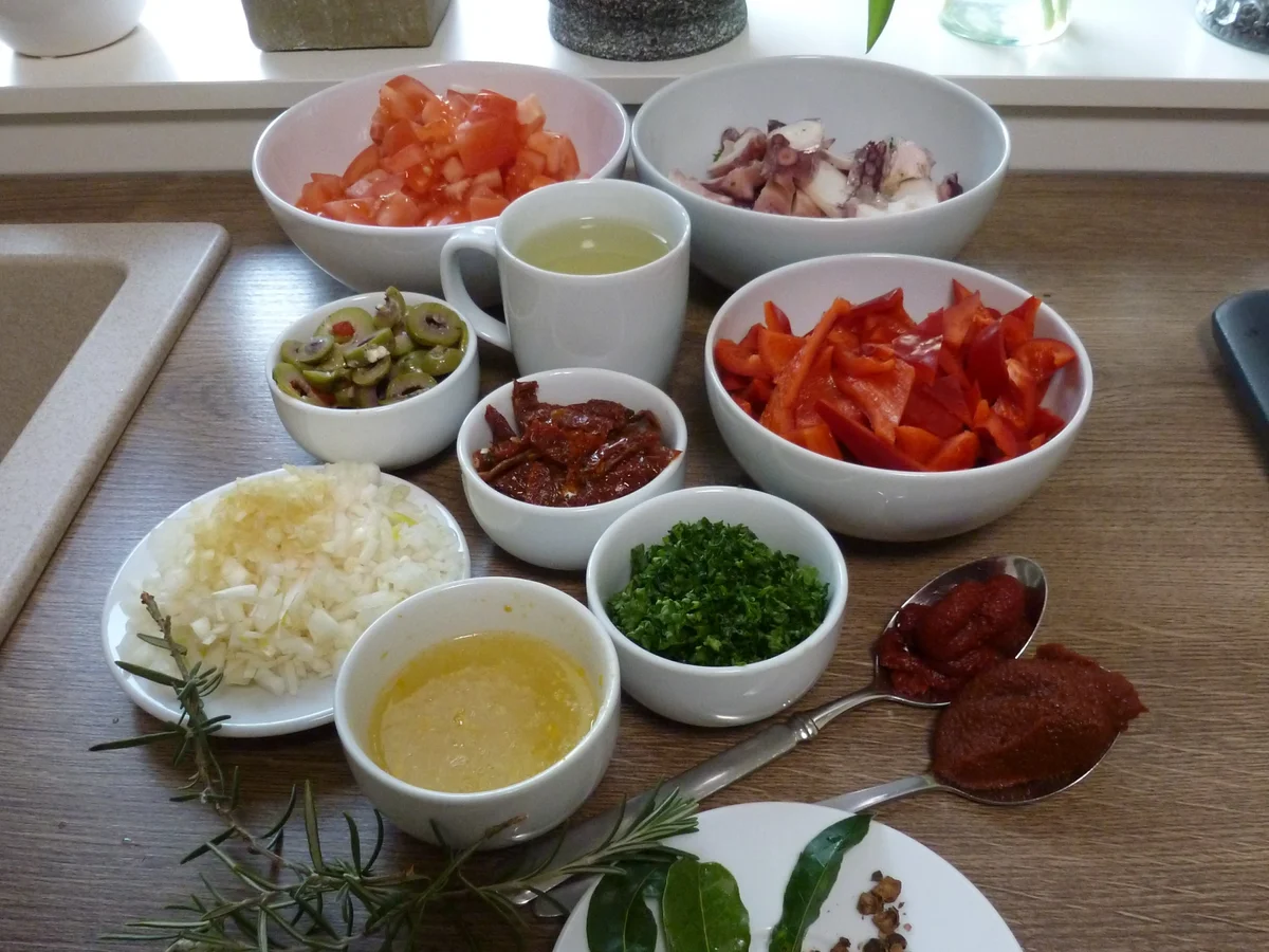 Mediterrane Oktopus-Tagliatelle - Rezept - Bild Nr. 5587