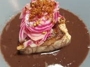 Rezept: Zackenbarsch | Tondo di Chioggia | Sud von fermentierte Roter Bete Bild Nr. 2 Zackenbarsch | Tondo di Chioggia | Sud von fermentierte Roter Bete - Rezept - Bild Nr. 2