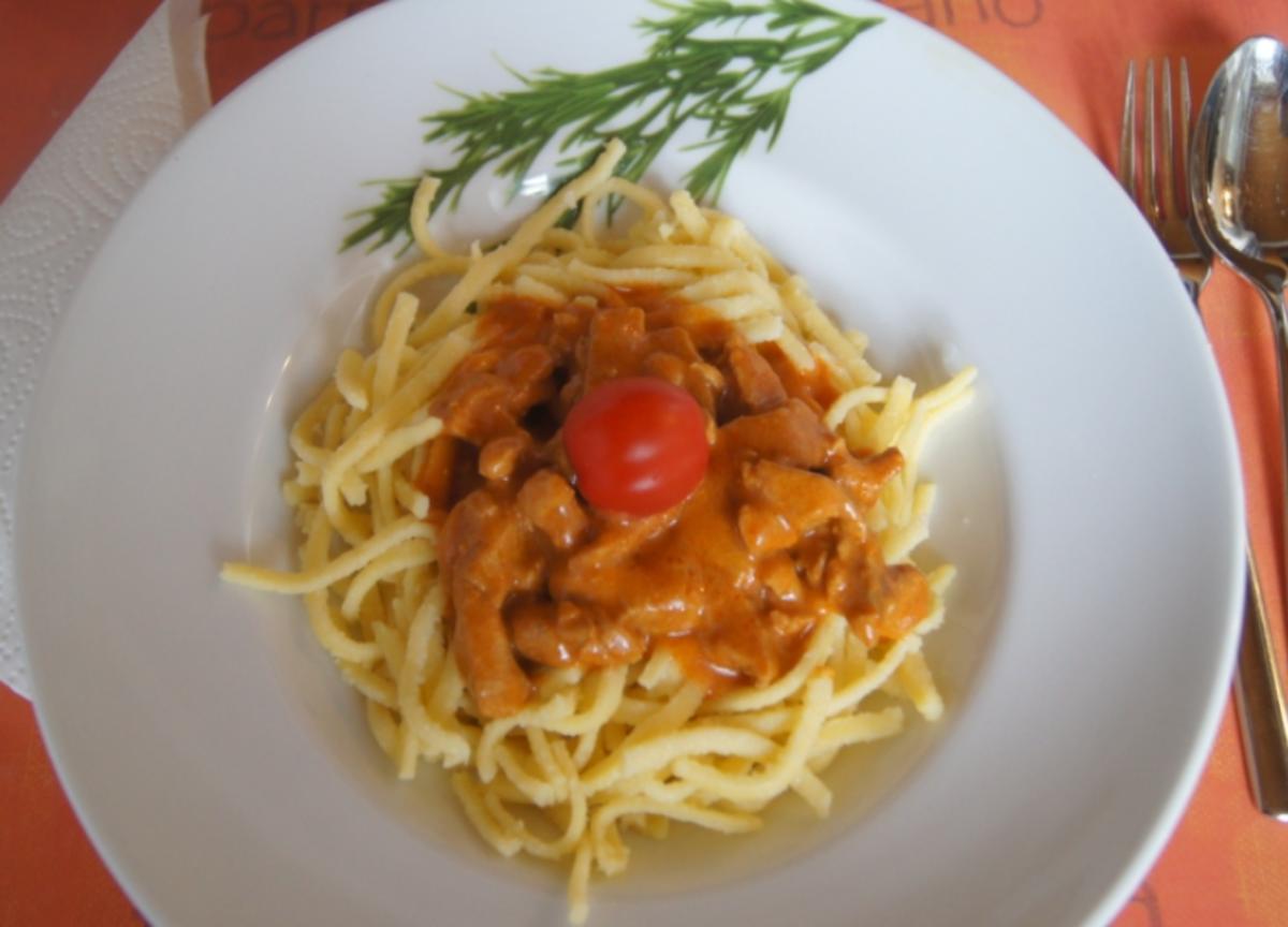 Bilder für Sahne-Schweinefiletgeschnetzeltes mit Spätzle - Rezept