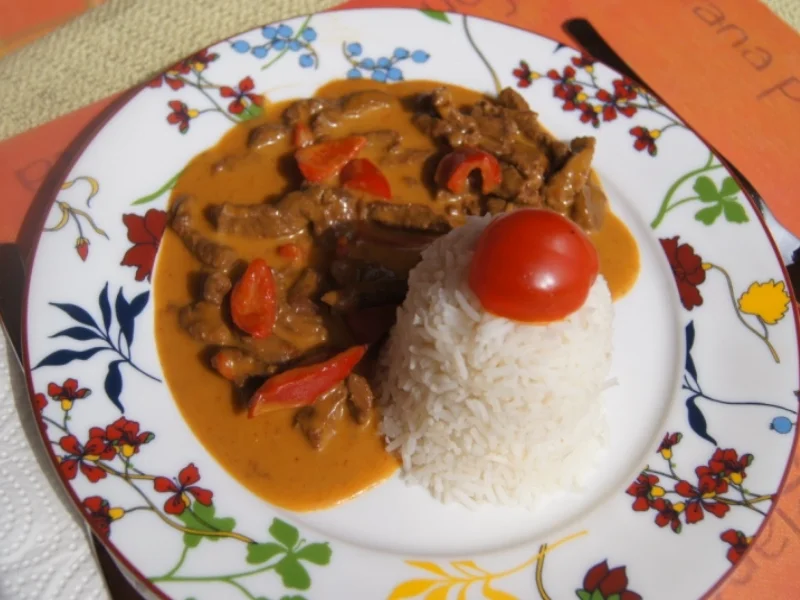 Rindfleischcurry mit Zitronengras und Basmati Reis - Rezept - Bild Nr. 5621