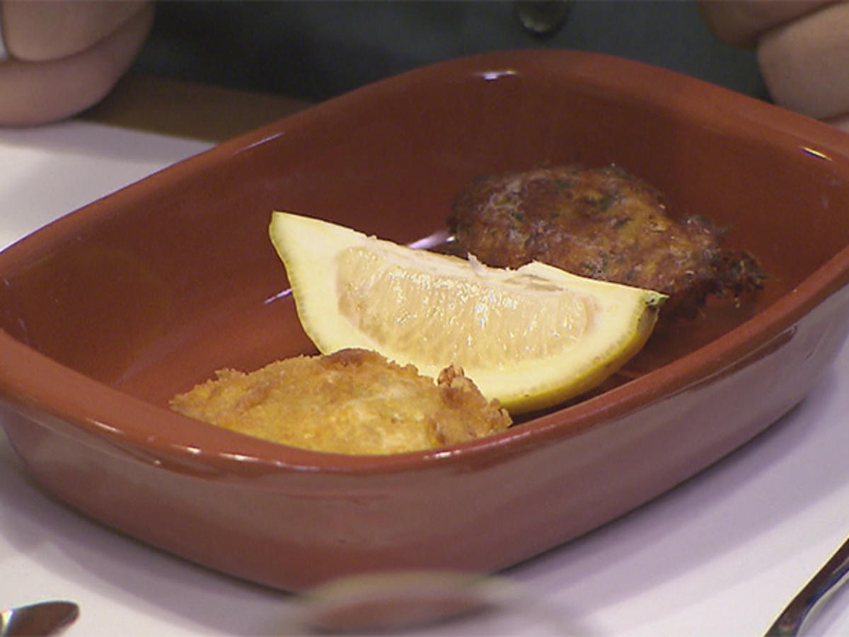 Bilder für Caldo Verde, Pasteis de Bacalhau und Rissòis de Camarão - Rezept