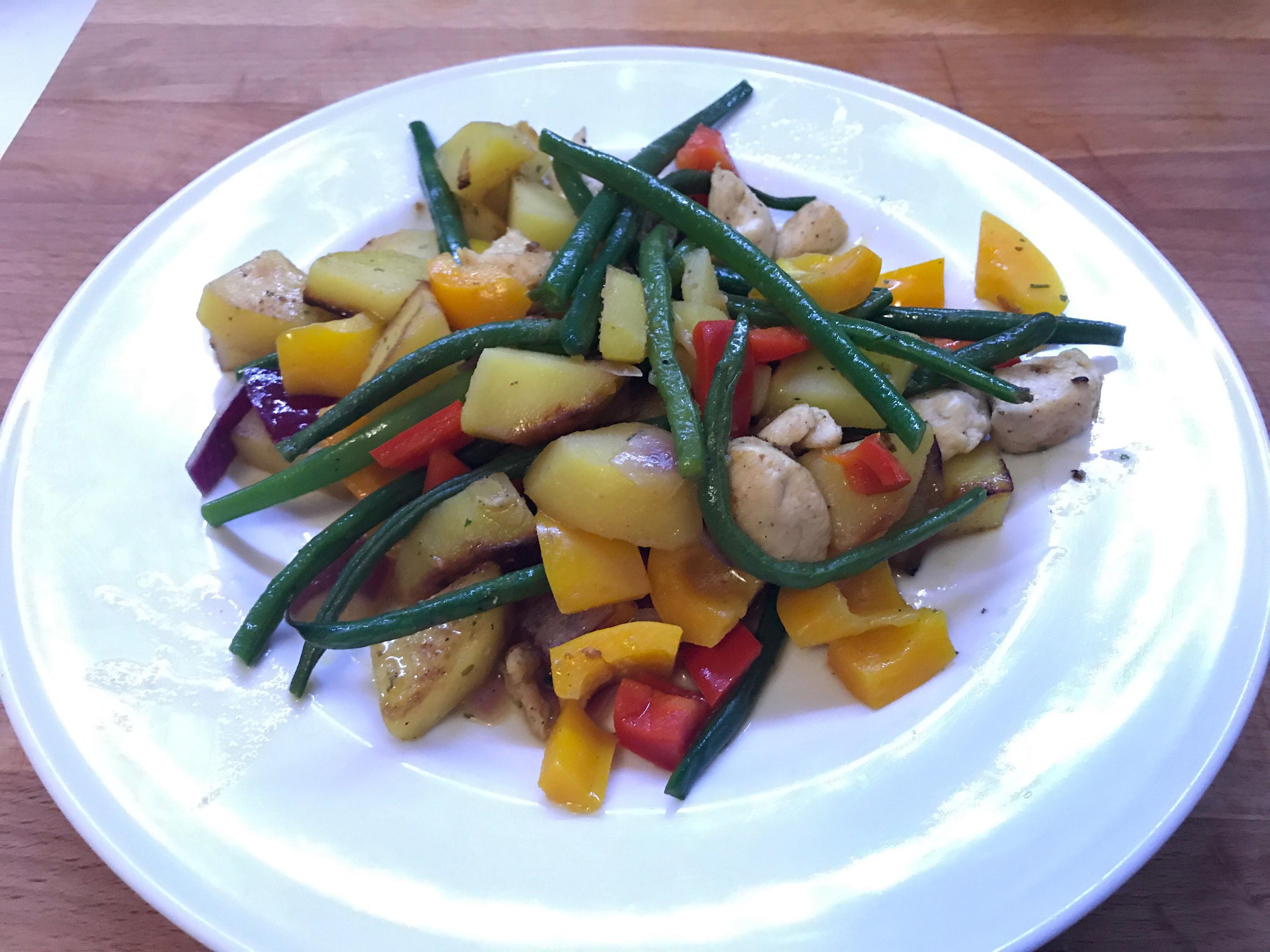 Hähnchen-Kartoffel-Pfanne Rezept Durch Sebastian Fit mit RTL