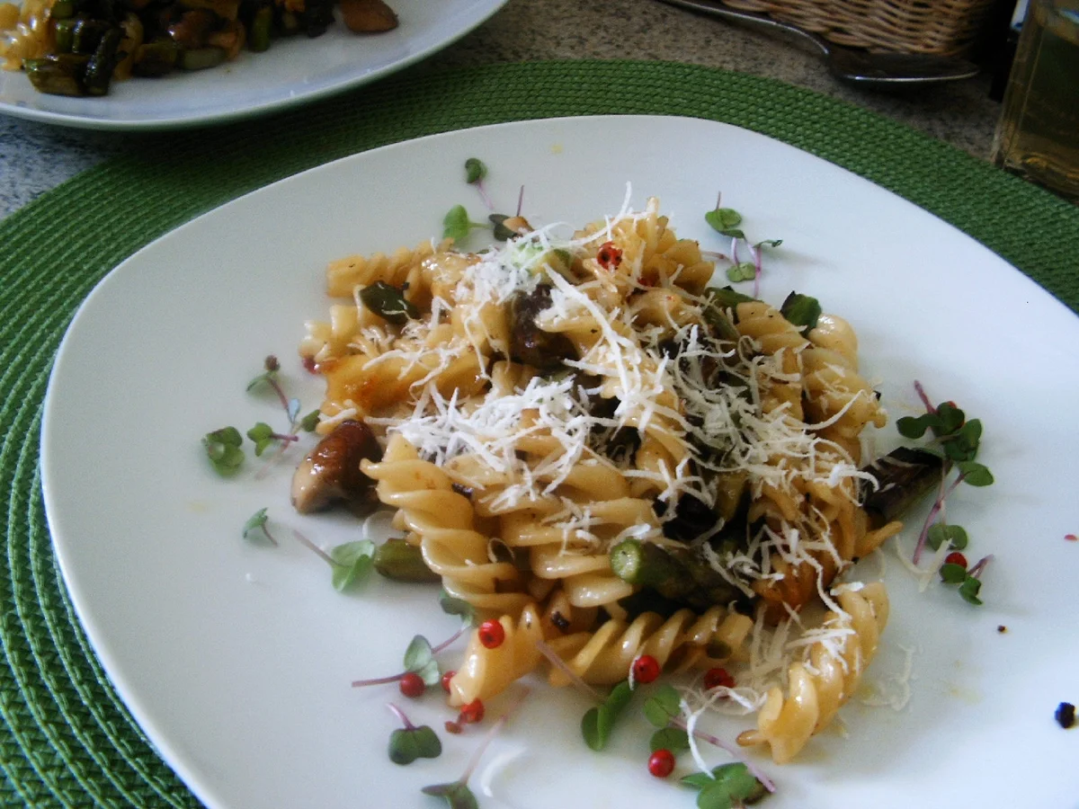 Rezept: Spargelpasta mit Champignons Bild Nr. 5622 Spargelpasta mit Champignons - Rezept - Bild Nr. 5622