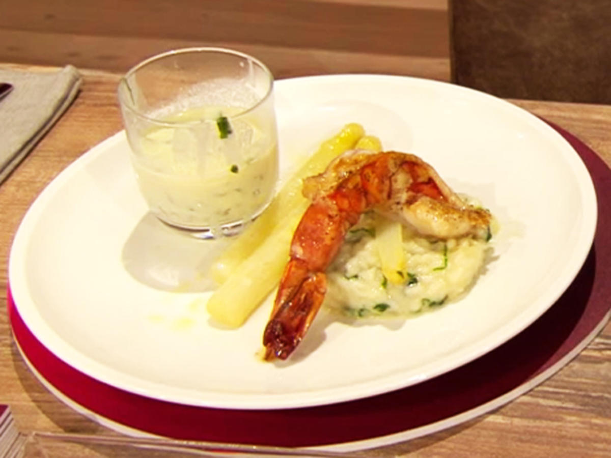 Spargelrisotto mit Bärlauch und Riesengarnele (Blick in Alis Topf) - Rezept - Bild Nr. 2