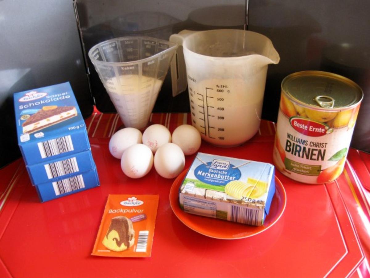 Schoko Kuchen mit Birnen - Rezept mit Bild - kochbar.de