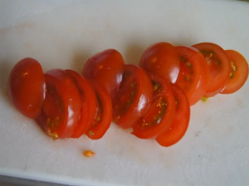 Rezept: Spargel mit Tomaten und Mozzarella überbacken Bild Nr. 5661 Spargel mit Tomaten und Mozzarella überbacken - Rezept - Bild Nr. 5661