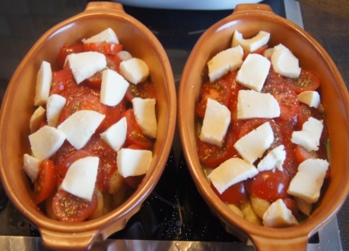 Spargel mit Tomaten und Mozzarella überbacken - Rezept - Bild Nr. 5663