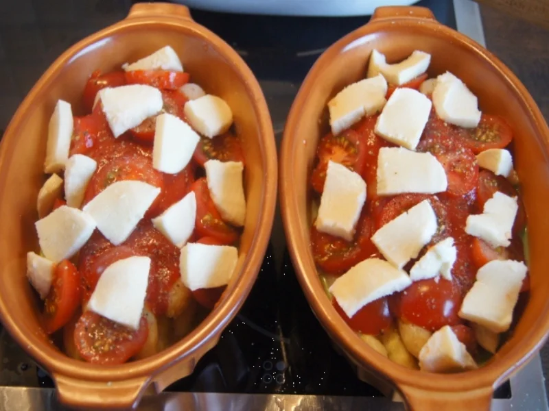 Rezept: Spargel mit Tomaten und Mozzarella überbacken Bild Nr. 5663 Spargel mit Tomaten und Mozzarella überbacken - Rezept - Bild Nr. 5663