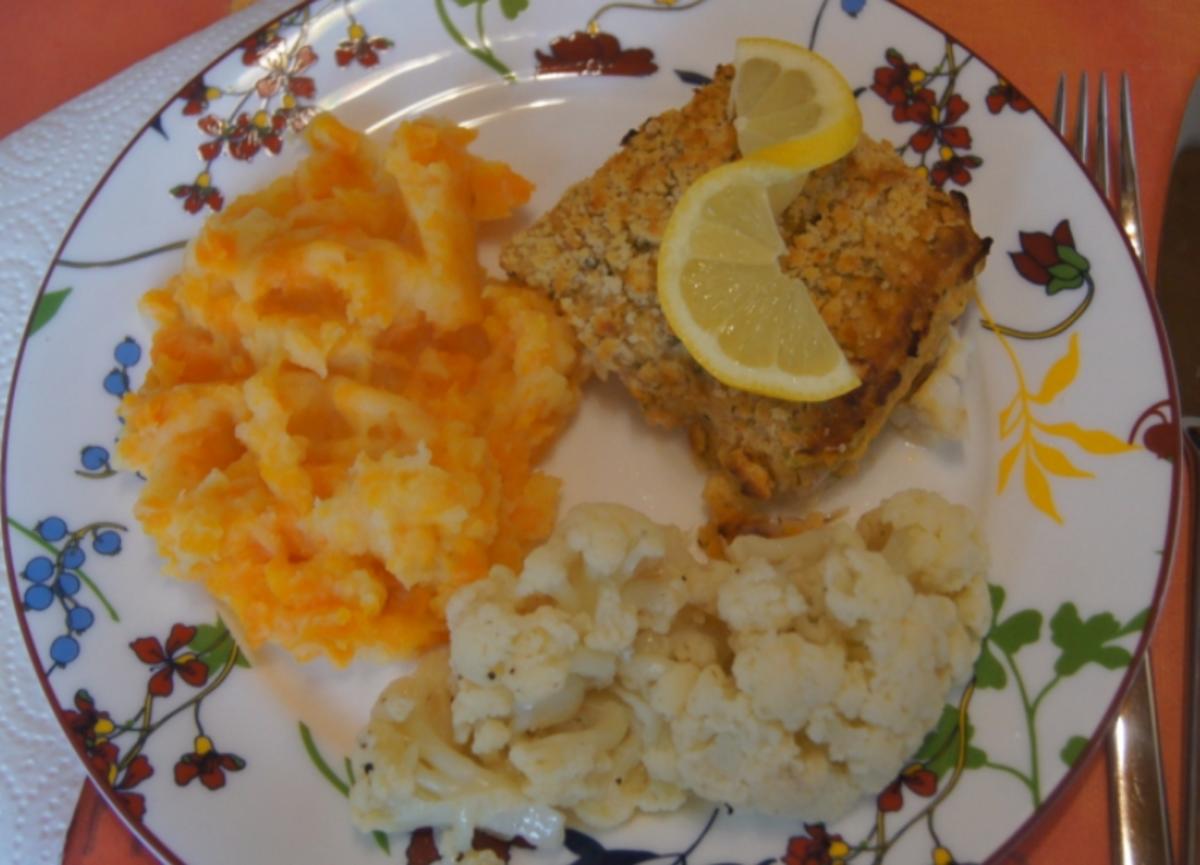 Fischfilet mit Blumenkohl und Möhren-Kartoffelstampf - Rezept - Bild Nr. 5650