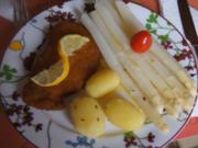 Spargel mit Frühkartoffeln und Schweineschnitzel - Rezept - Bild Nr. 5650