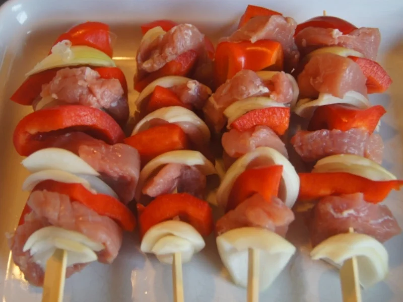 Schweinefilet-Gemüse-Spieße - Rezept - Bild Nr. 5651