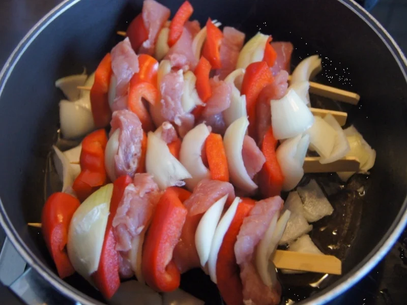 Schweinefilet-Gemüse-Spieße - Rezept - Bild Nr. 5652