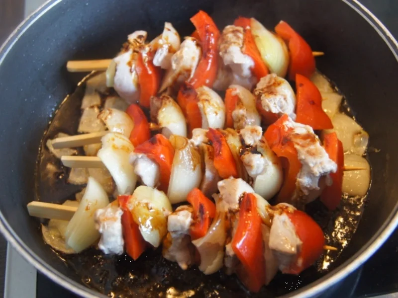 Schweinefilet-Gemüse-Spieße - Rezept - Bild Nr. 5653