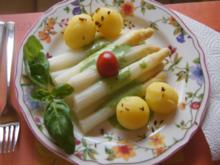 Spargel mit Petetersilien-Pesto und Kümmel-Frühkartoffeln - Rezept - Bild Nr. 5650
