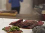 Wildschweinfilet mit kanarischen Trüffelkartoffeln und Prinzessbohnen in Ibéricoschinken - Rezept - Bild Nr. 2
