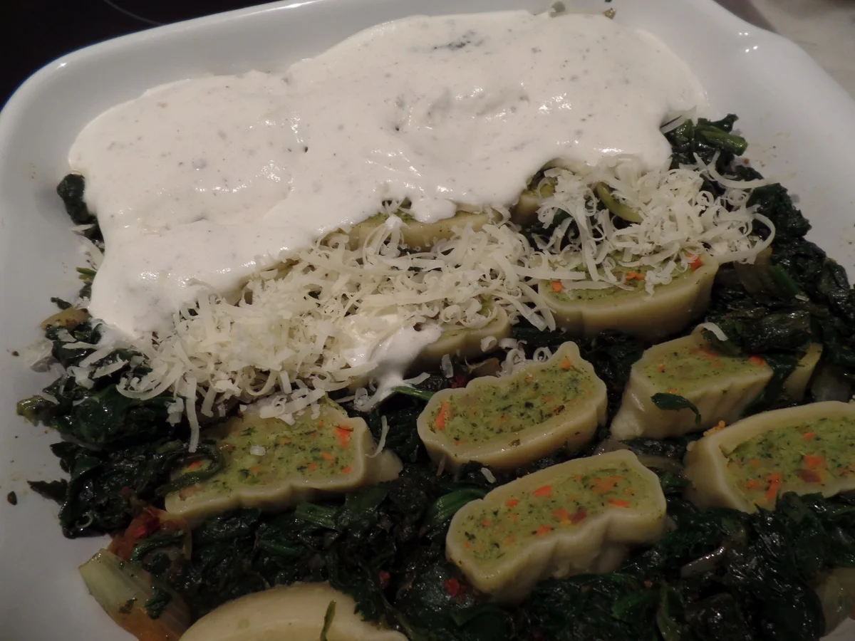 Gemüse-Maultaschen -Spinat-Auflauf - Rezept - Bild Nr. 5657