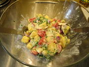 Kartoffelsalat mit Knoblauchsrauke - Rezept - Bild Nr. 5650