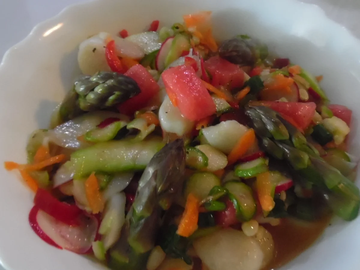 Spargelsalat mit Melone - Rezept - Bild Nr. 5653