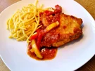 Rezept: Schnitzel mit pikanter Paprikasoße Bild Nr. 2 Schnitzel mit pikanter Paprikasoße - Rezept - Bild Nr. 2