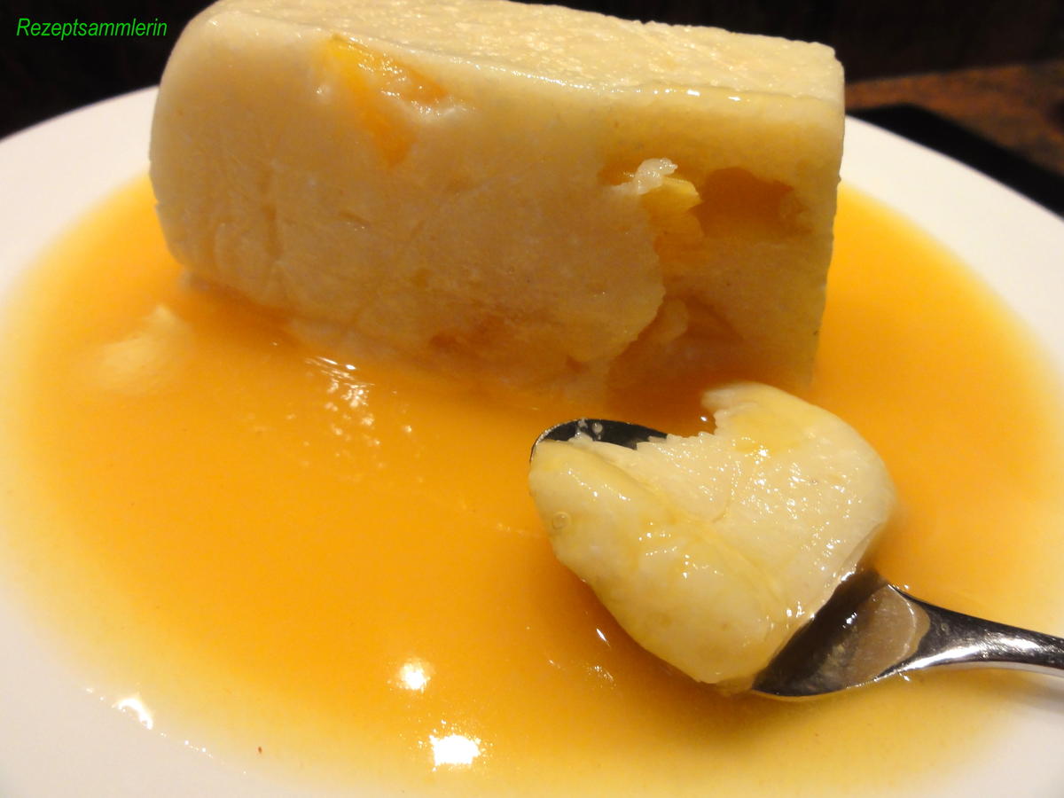 Dessert:   MANGO-SAHNE-GRIESS-SCHNITTEN - Rezept - Bild Nr. 5650